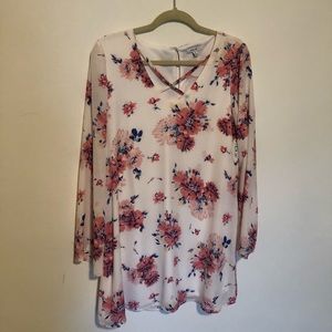 Bell Sleeve Floral Dress